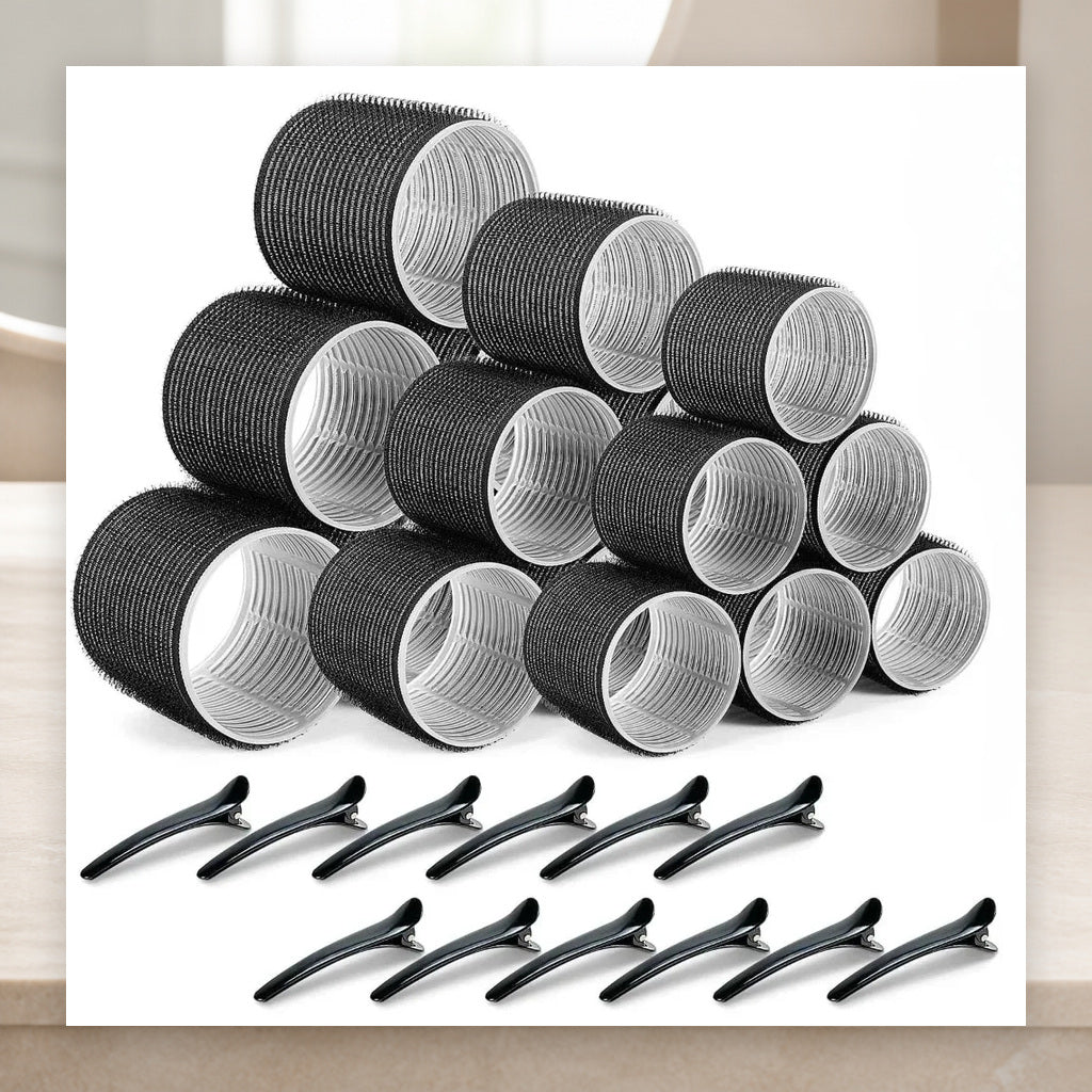 30-Piece Self-Grip Hair Roller Kit