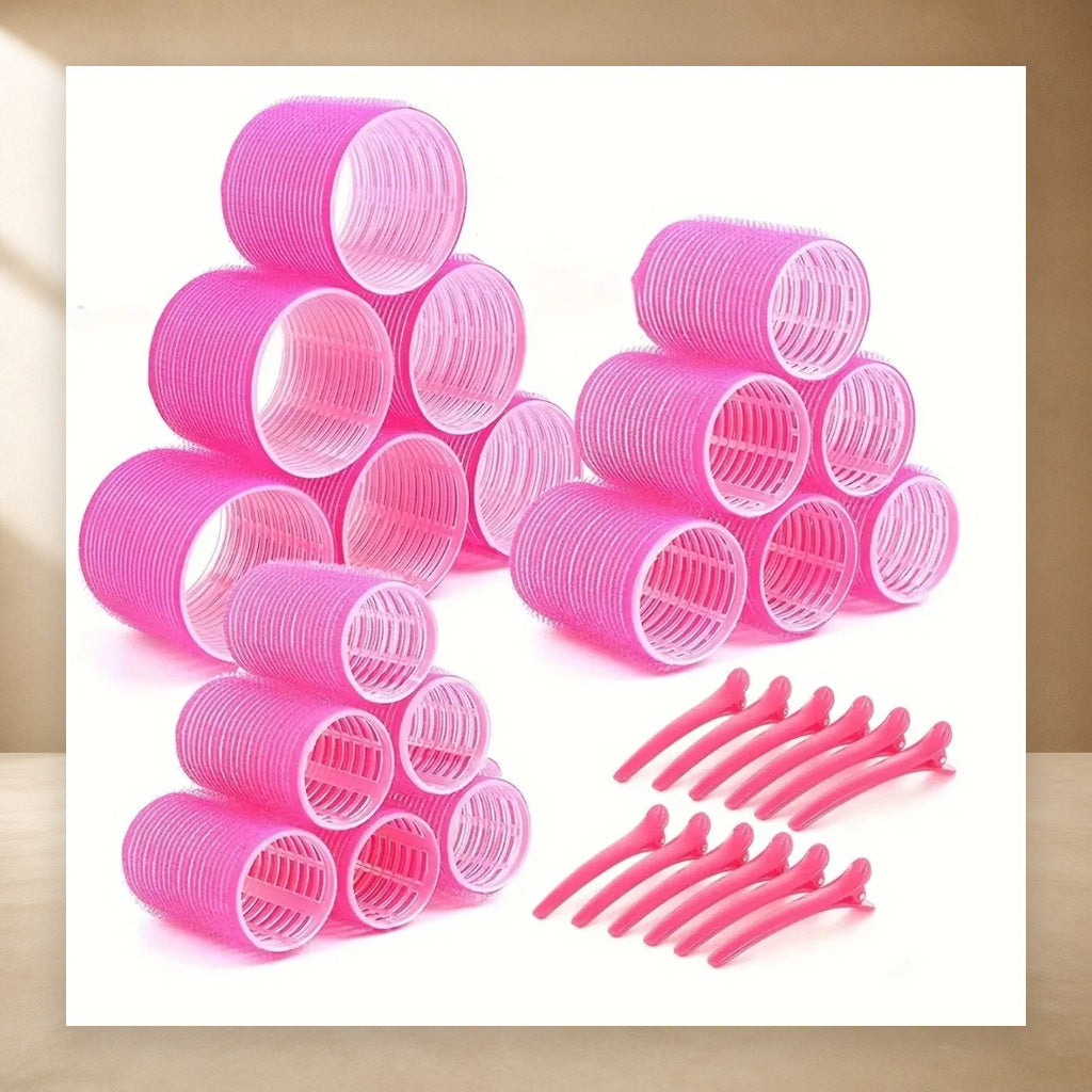 30-Piece Self-Grip Hair Roller Kit