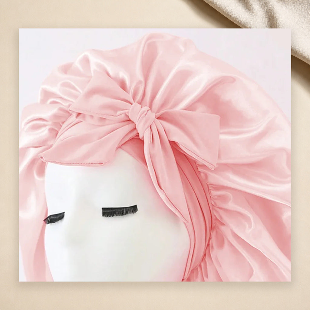 Adjustable Satin Sleep Bonnet