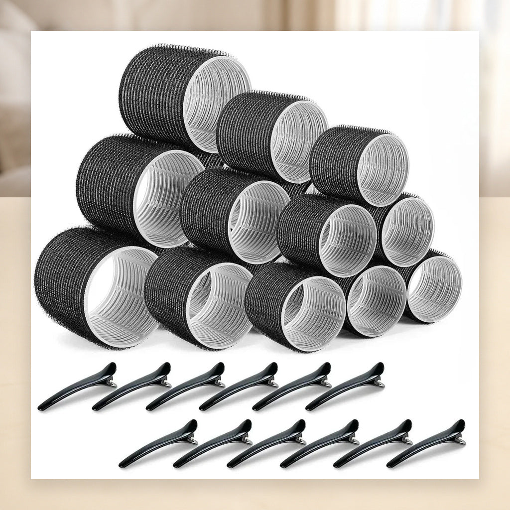 30-Piece Self-Grip Hair Roller Kit