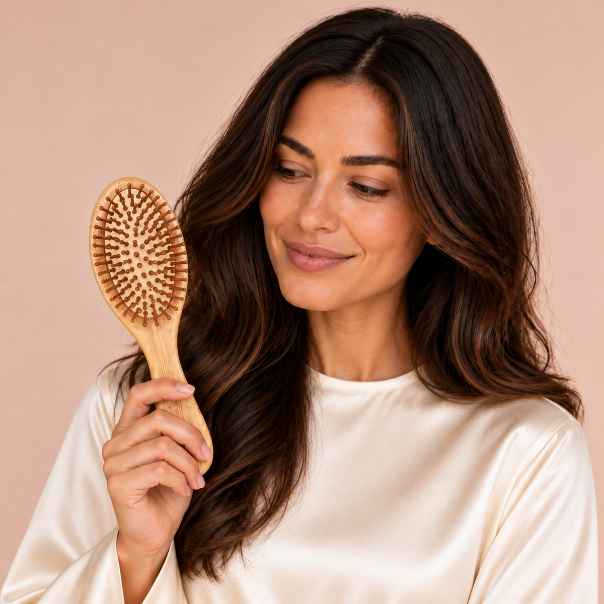 Paddle Hairbrush with Cushioned Base
