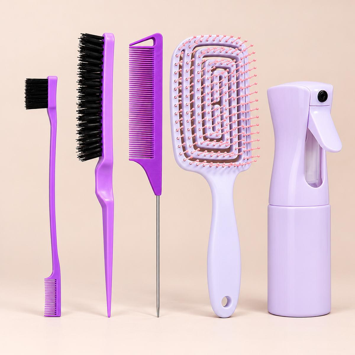 Comb and Brush Styling Set