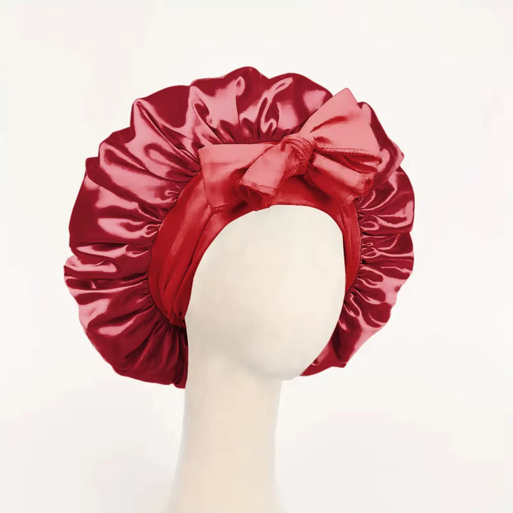 Adjustable Satin Sleep Bonnet