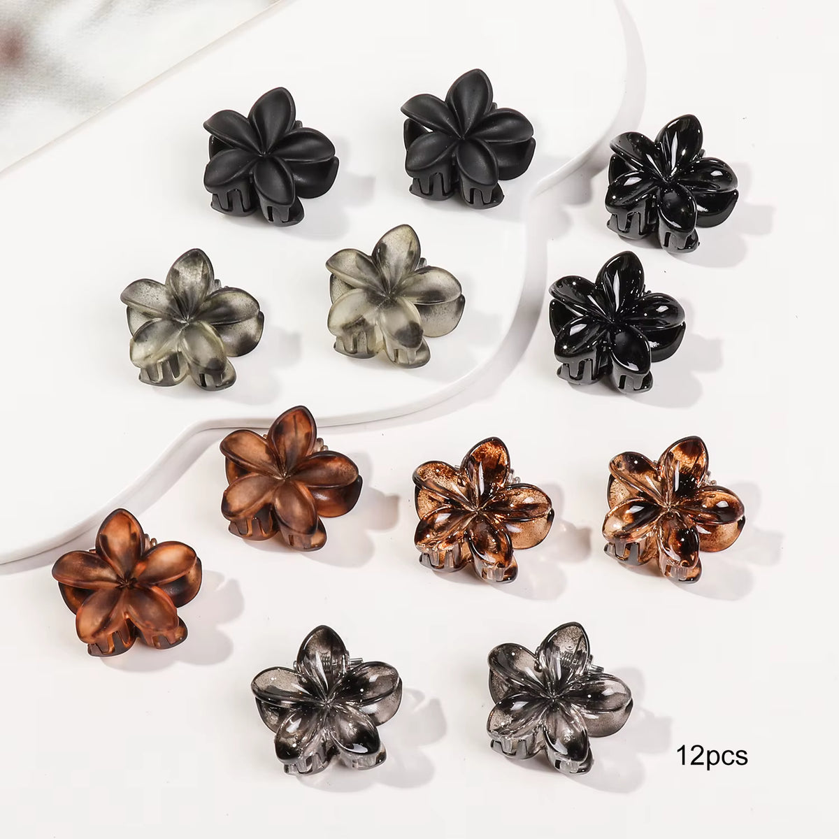 Mini Hair Claw Clip Pack – Assorted Shapes