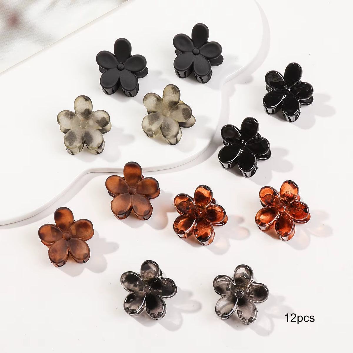 Mini Hair Claw Clip Pack – Assorted Shapes