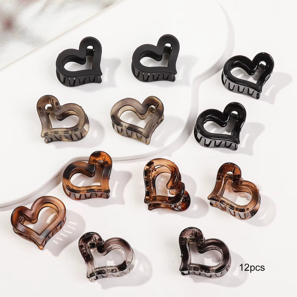 Mini Hair Claw Clip Pack – Assorted Shapes