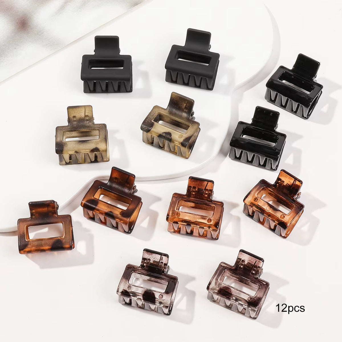 Mini Hair Claw Clip Pack – Assorted Shapes