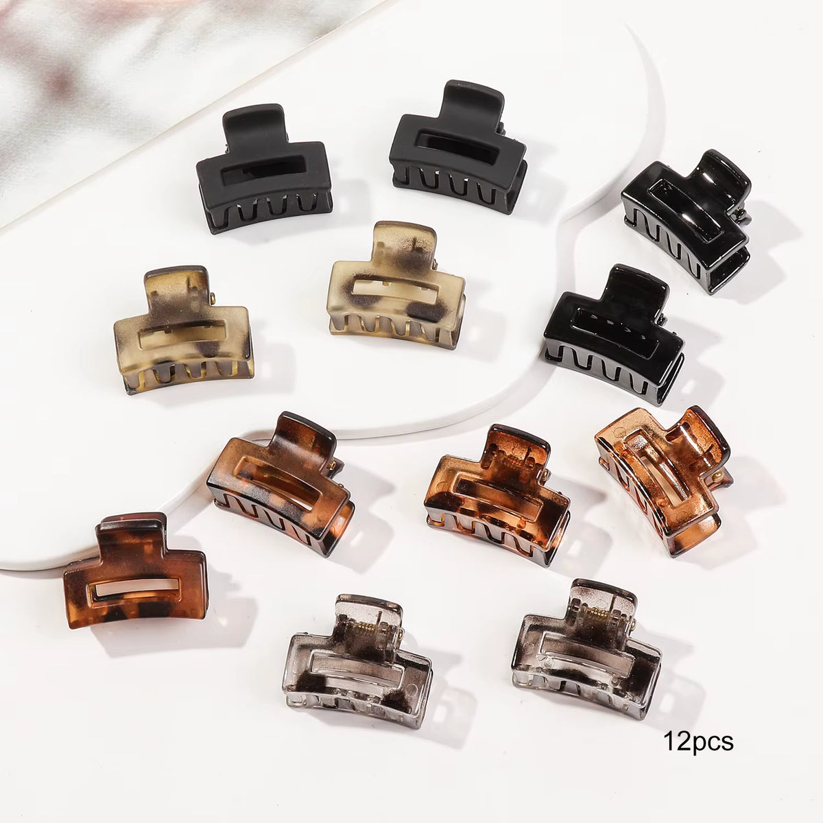 Mini Hair Claw Clip Pack – Assorted Shapes
