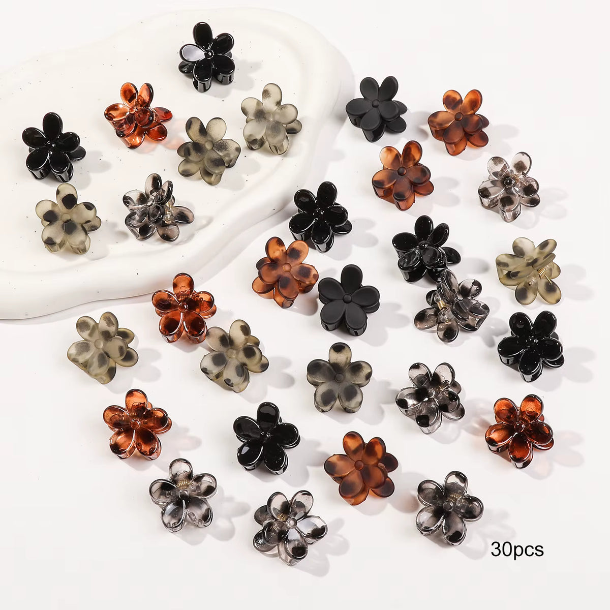 Mini Hair Claw Clip Pack – Assorted Shapes